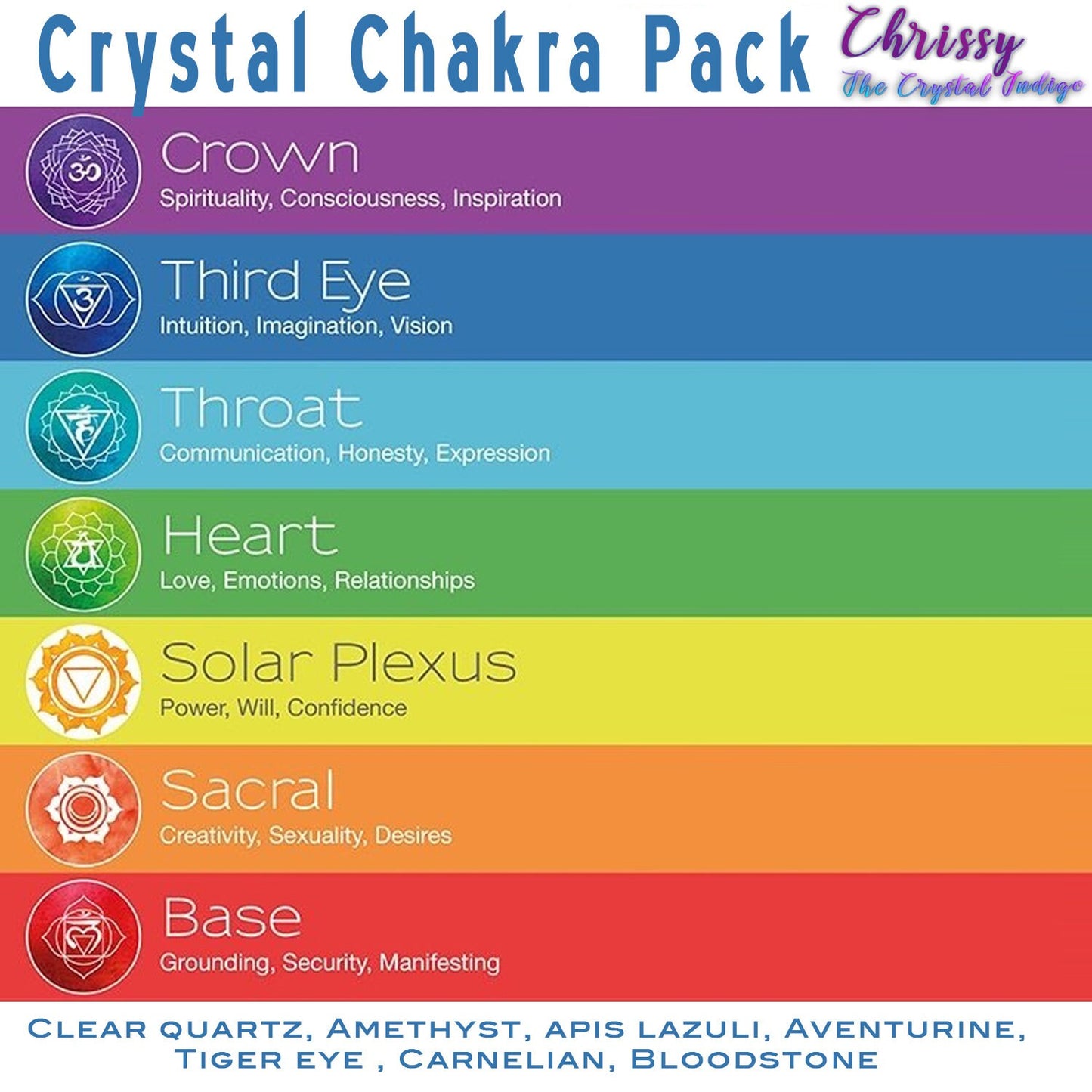 Crystal chakra pack (Helps with alignment for your spiritual journey)